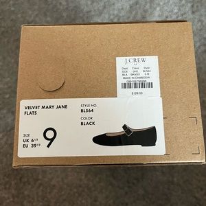 JCREW Velvet Maryjanes - New w Tags